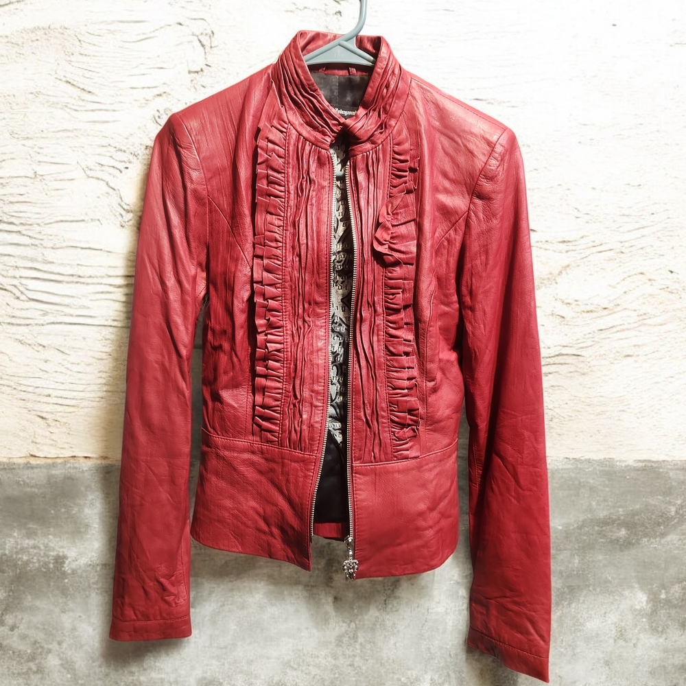 Royal Underground Crimson Leather Jacket X